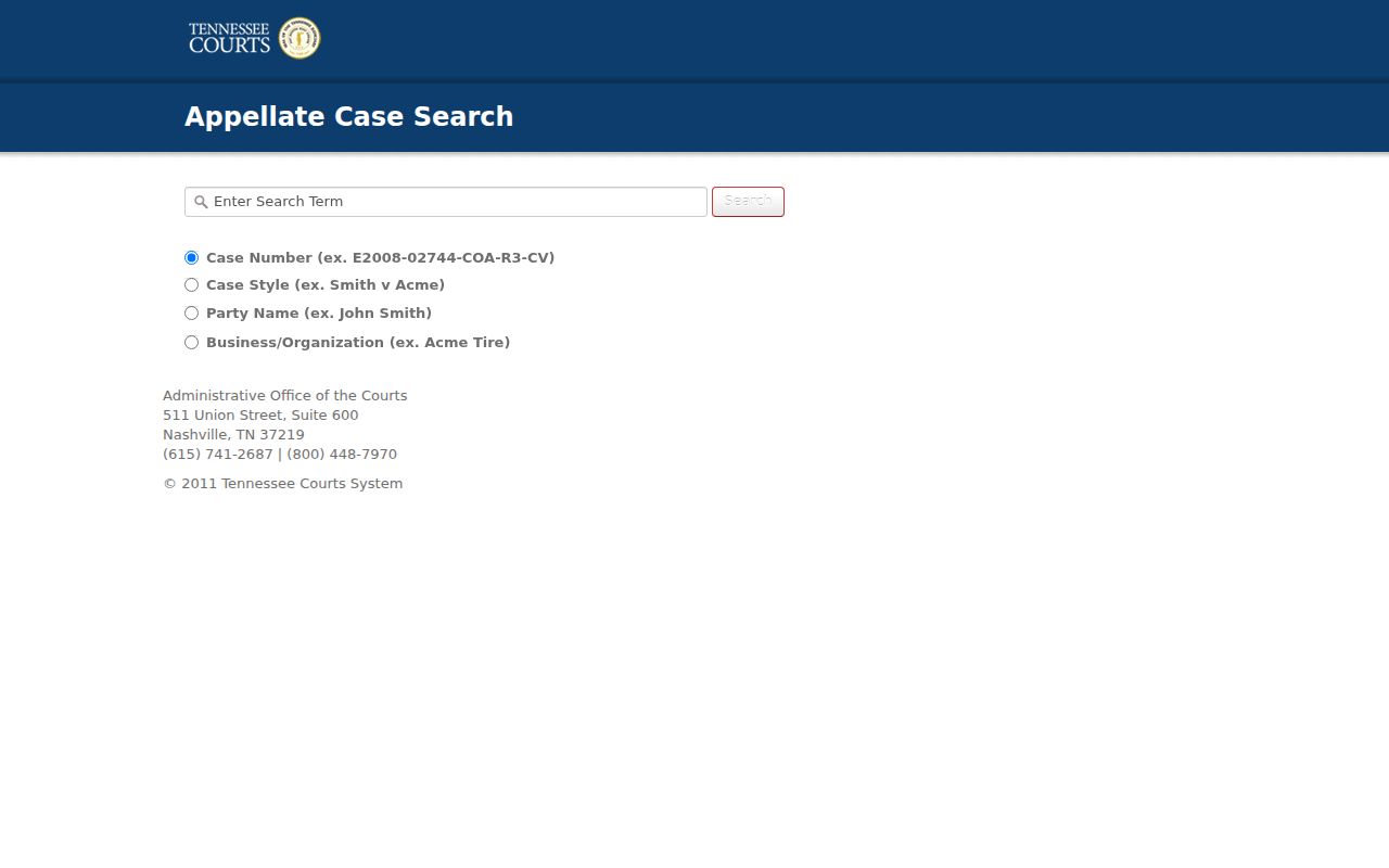 Tennessee appellate court case search
