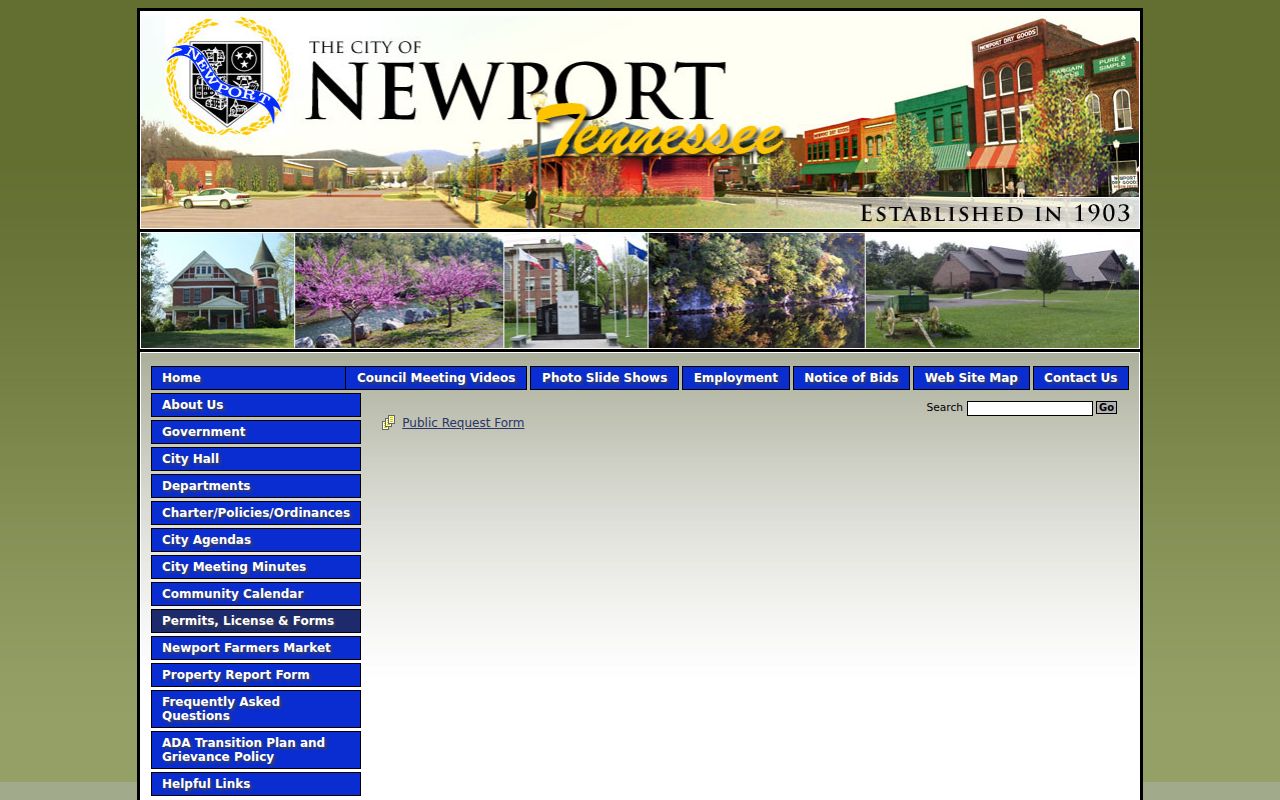 Newport court records public request route
