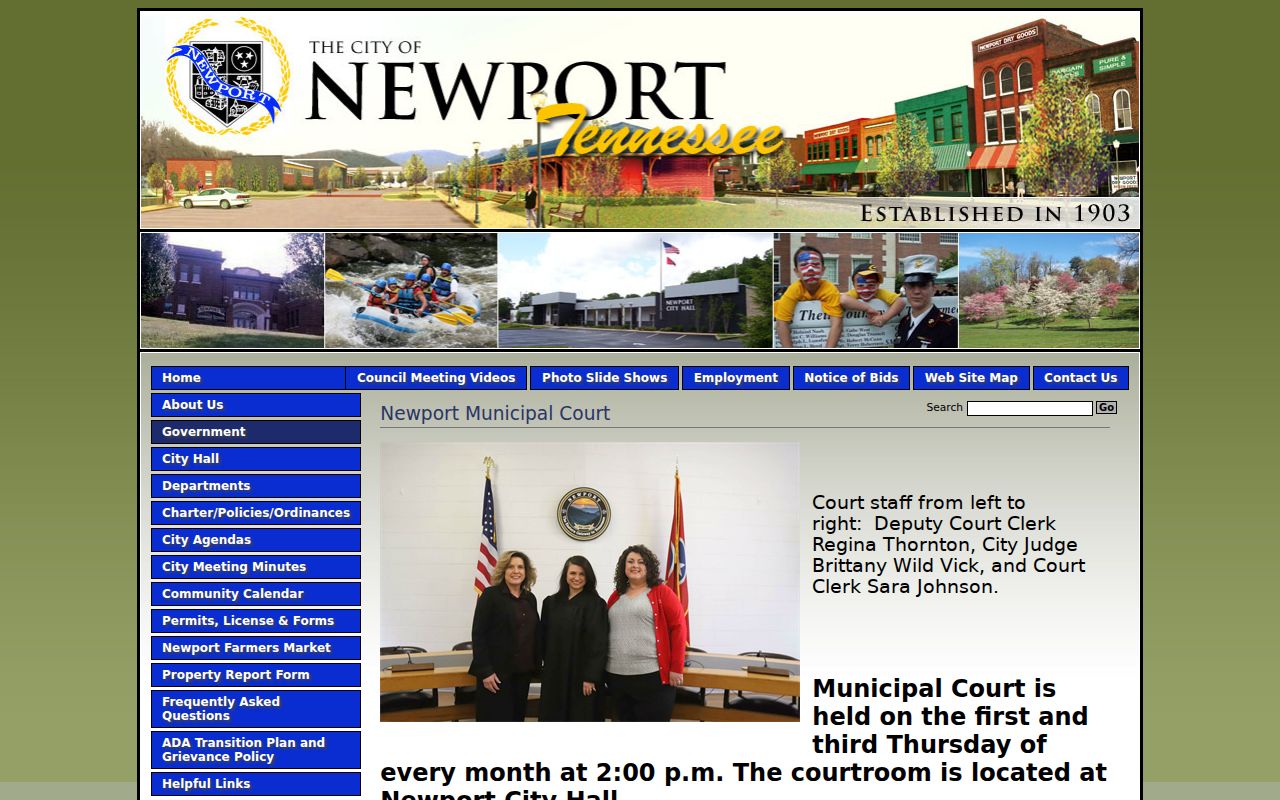 Newport court records and Municipal Court information